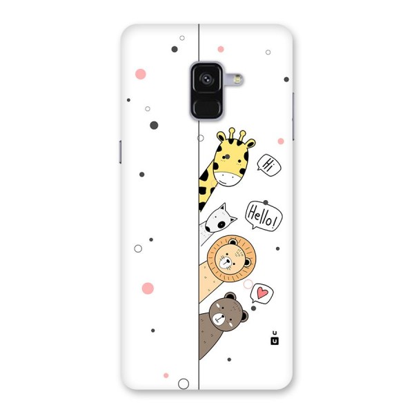 Animal Greetings Back Case for Galaxy A8 Plus