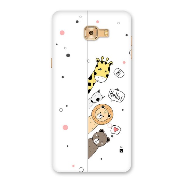 Animal Greetings Back Case for Galaxy C9 Pro