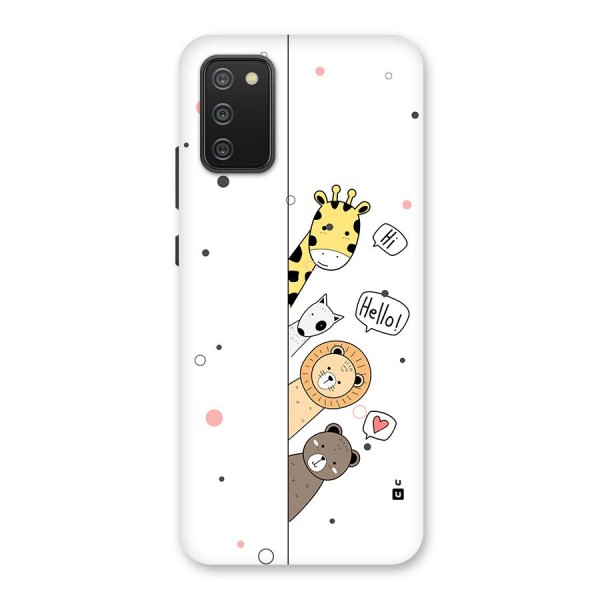 Animal Greetings Back Case for Galaxy F02s