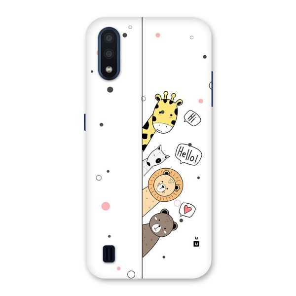 Animal Greetings Back Case for Galaxy M01