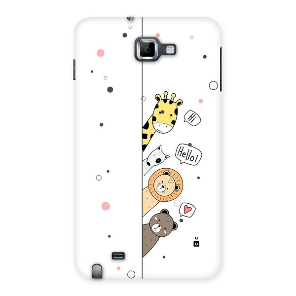 Animal Greetings Back Case for Galaxy Note