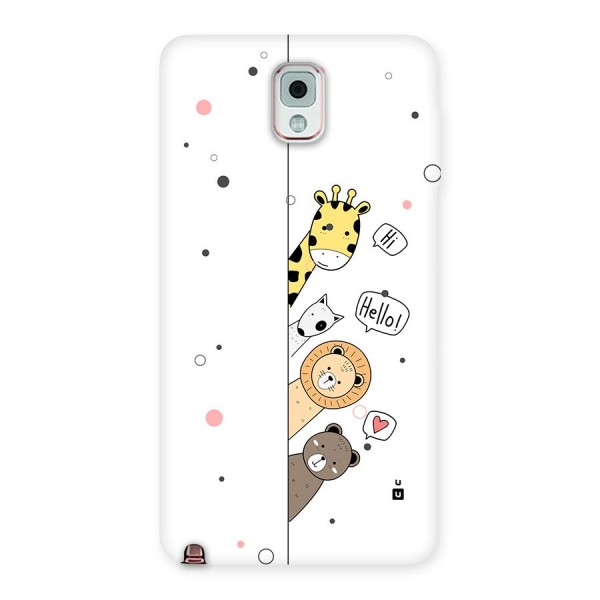 Animal Greetings Back Case for Galaxy Note 3