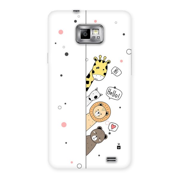 Animal Greetings Back Case for Galaxy S2