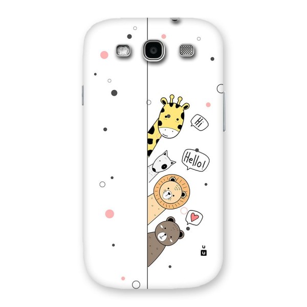 Animal Greetings Back Case for Galaxy S3