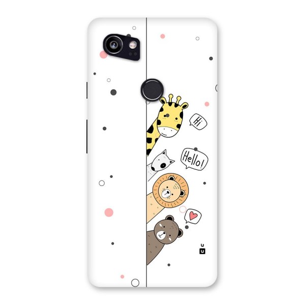 Animal Greetings Back Case for Google Pixel 2 XL