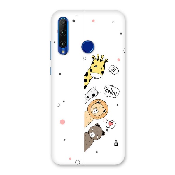 Animal Greetings Back Case for Honor 20i