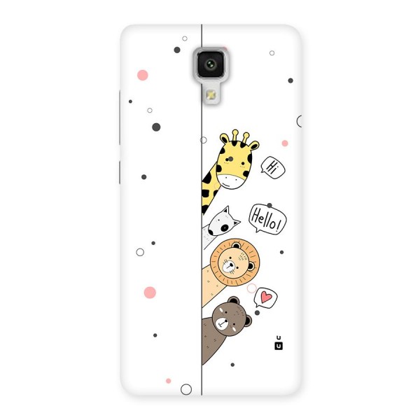 Animal Greetings Back Case for Mi4