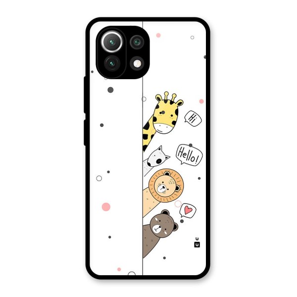 Animal Greetings Back Case for Mi 11 Lite