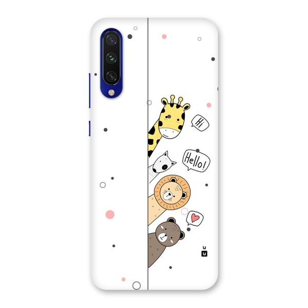 Animal Greetings Back Case for Mi A3