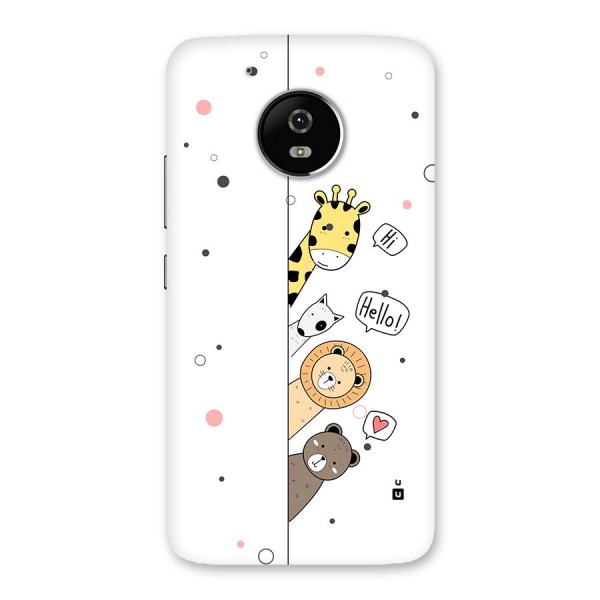 Animal Greetings Back Case for Moto G5