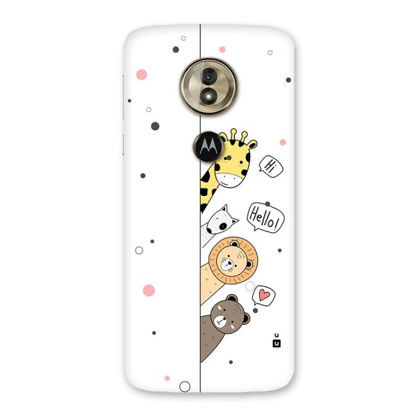 Animal Greetings Back Case for Moto G6 Play