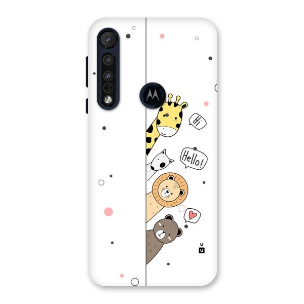 Animal Greetings Back Case for Motorola One Macro