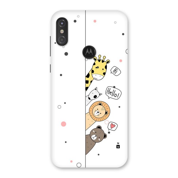 Animal Greetings Back Case for Motorola One Power