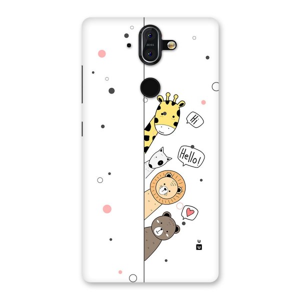 Animal Greetings Back Case for Nokia 8 Sirocco