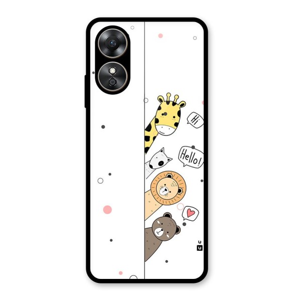 Animal Greetings Back Case for Oppo A17