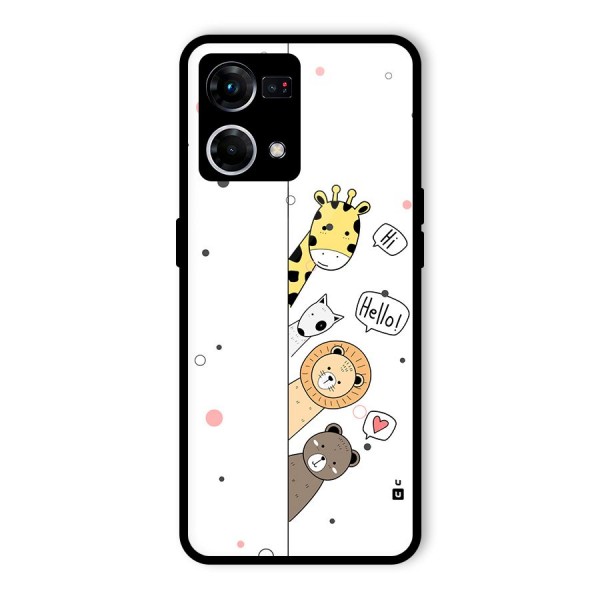 Animal Greetings Back Case for Oppo F21 Pro 4G