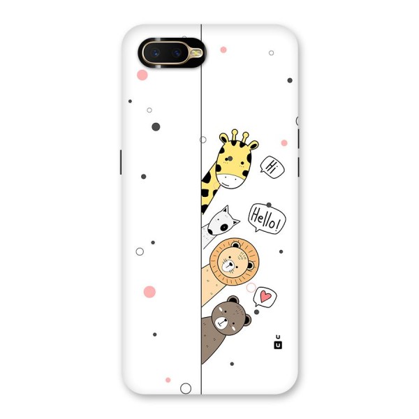 Animal Greetings Back Case for Oppo K1