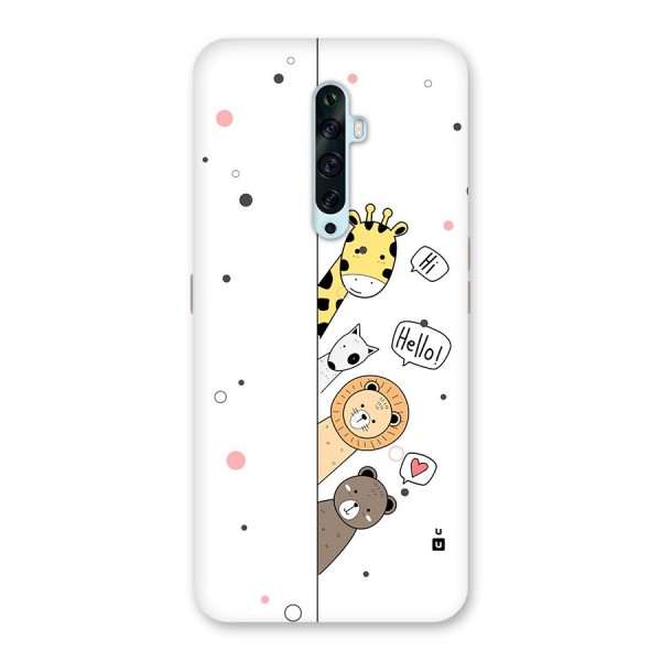 Animal Greetings Back Case for Oppo Reno2 F