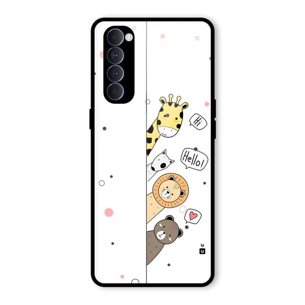 Animal Greetings Back Case for Oppo Reno4 Pro