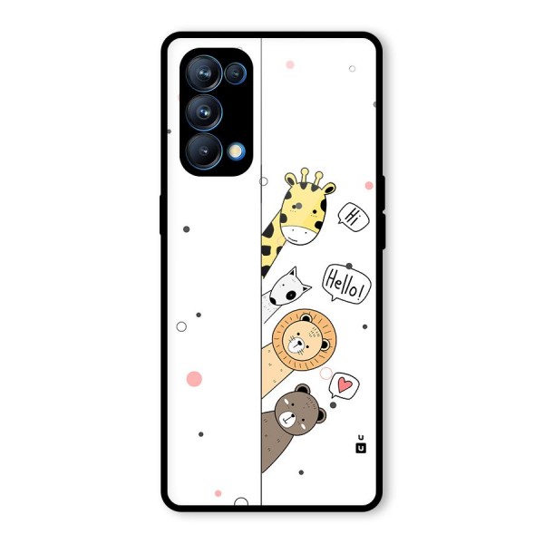 Animal Greetings Back Case for Oppo Reno5 Pro 5G