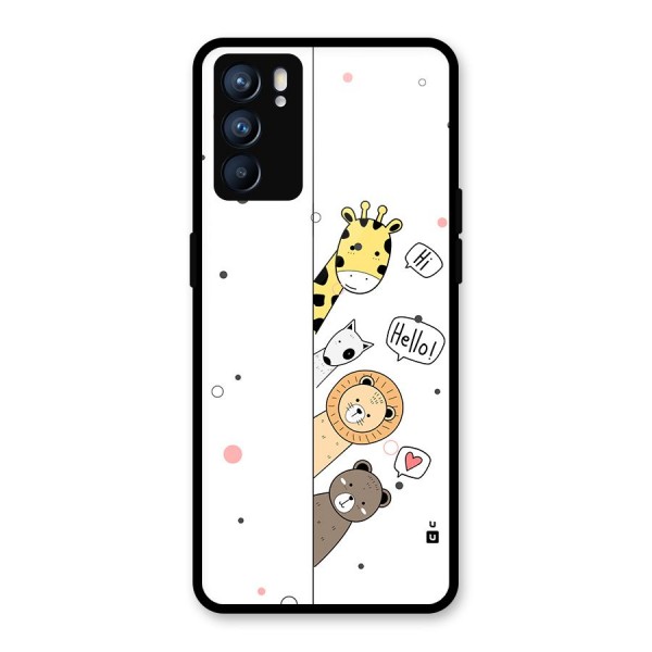 Animal Greetings Back Case for Oppo Reno6 5G