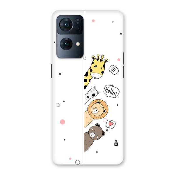 Animal Greetings Back Case for Oppo Reno7 Pro 5G