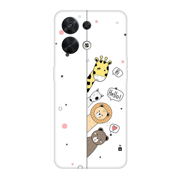 Animal Greetings Back Case for Oppo Reno8 5G