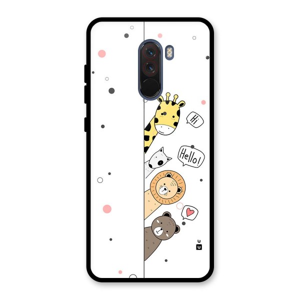 Animal Greetings Back Case for Poco F1