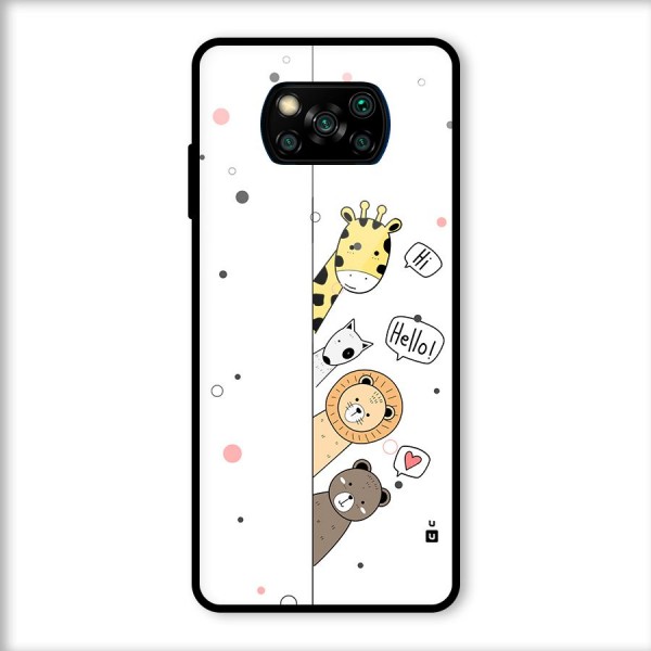 Animal Greetings Back Case for Poco X3