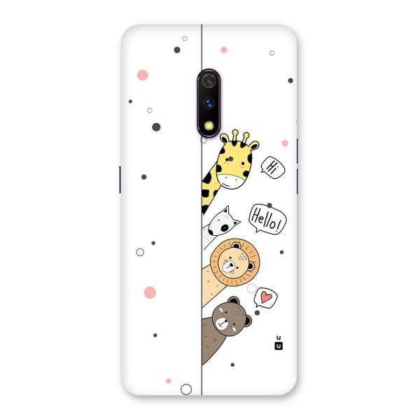 Animal Greetings Back Case for Realme X