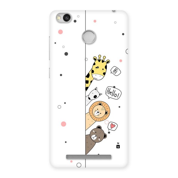 Animal Greetings Back Case for Redmi 3S Prime