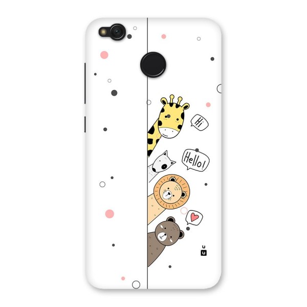 Animal Greetings Back Case for Redmi 4