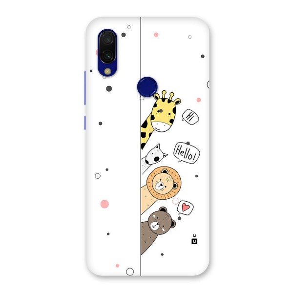 Animal Greetings Back Case for Redmi 7