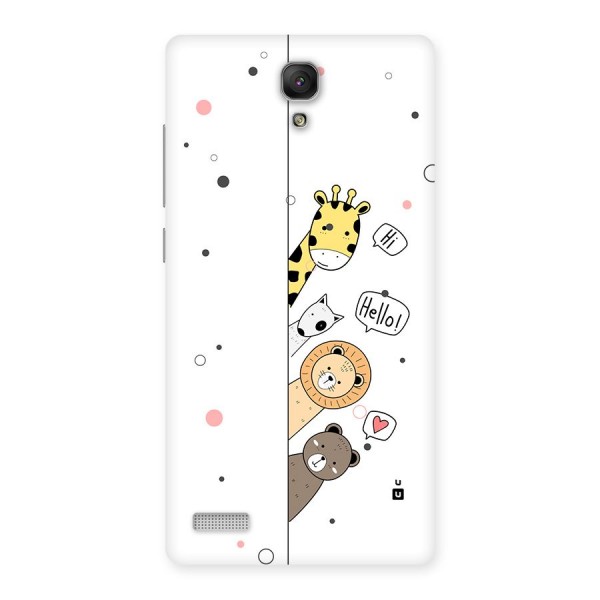 Animal Greetings Back Case for Redmi Note