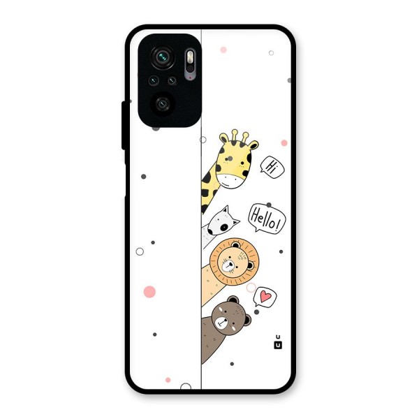 Animal Greetings Back Case for Redmi Note 10