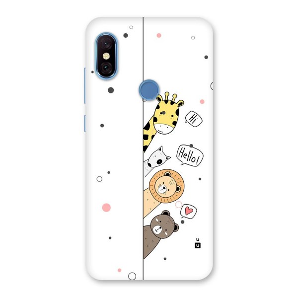 Animal Greetings Back Case for Redmi Note 6 Pro