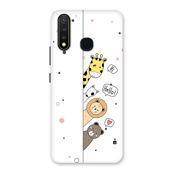 Animal Greetings Back Case for Vivo U20