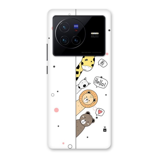 Animal Greetings Back Case for Vivo X80