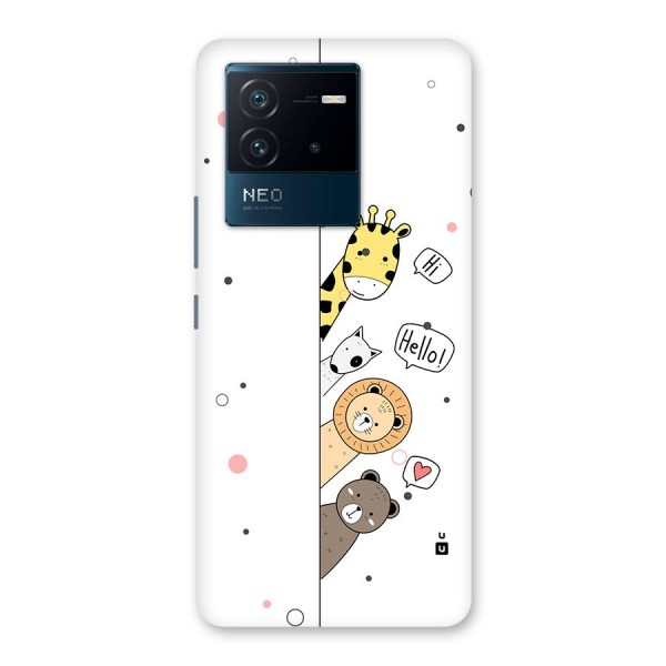 Animal Greetings Back Case for Vivo iQOO Neo 6 5G