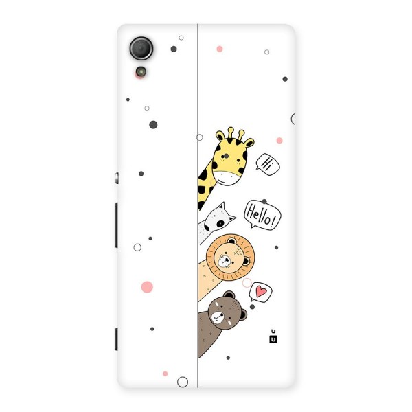 Animal Greetings Back Case for Xperia Z4