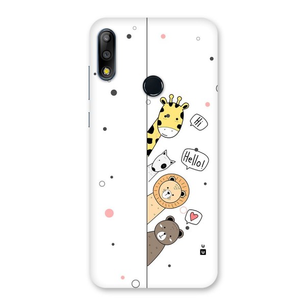 Animal Greetings Back Case for Zenfone Max Pro M2