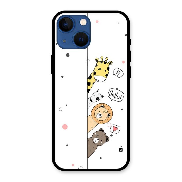 Animal Greetings Back Case for iPhone 13 Mini