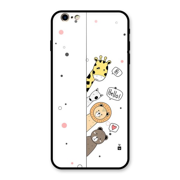 Animal Greetings Back Case for iPhone 6 Plus 6S Plus