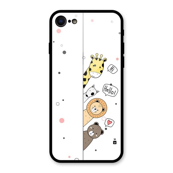 Animal Greetings Back Case for iPhone 8