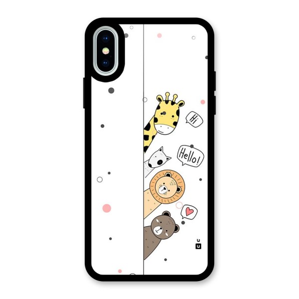 Animal Greetings Back Case for iPhone X