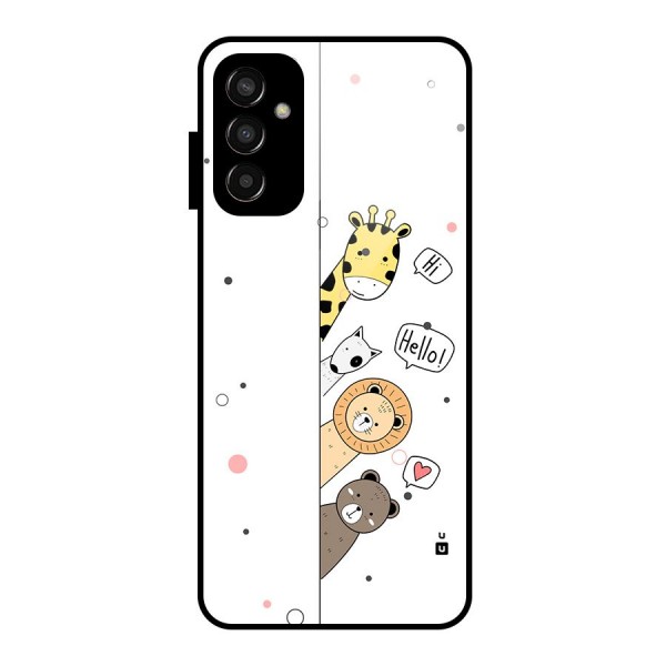 Animal Greetings Glass Back Case for Galaxy F13