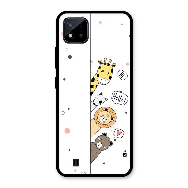 Animal Greetings Glass Back Case for Realme C11 2021