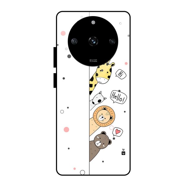 Animal Greetings Glass Back Case for Realme Narzo 60 5G