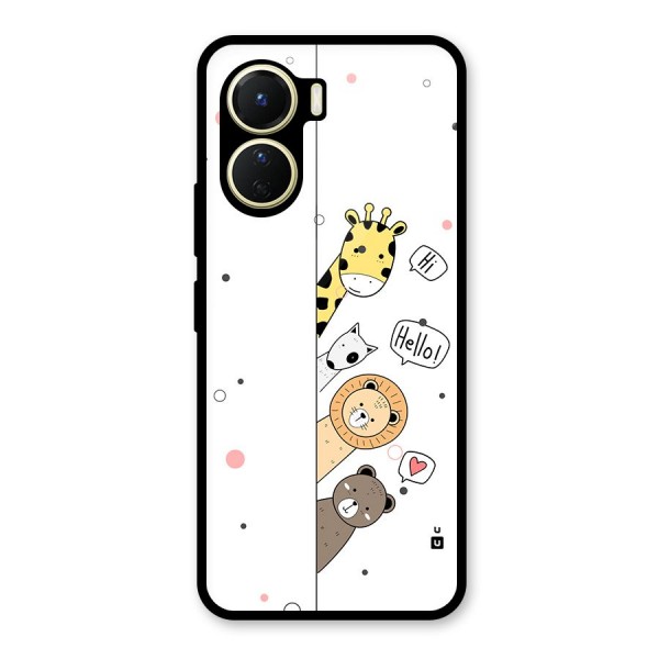 Animal Greetings Glass Back Case for Vivo Y16