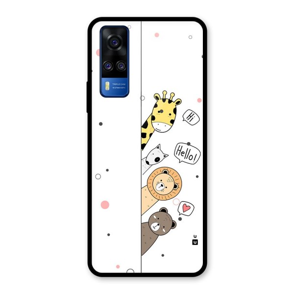 Animal Greetings Glass Back Case for Vivo Y51